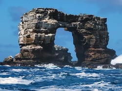 Ikon Batuan Galapagos, Darwins Arch Runtuh Dimakan Erosi