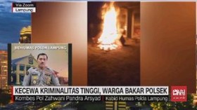 VIDEO: Kecewa Kriminalitas Tinggi, Warga Bakar Polsek
