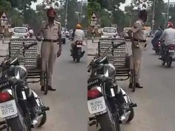 Miris! Polisi Ini Tertangkap Curi Telur Ayam di Pinggir Jalan