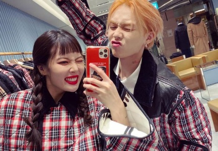 Saat masih di Cube Entertainment, HyunA dan Dawn juga pernah berkolaborasi dalam grup trio bernama Triple H bersama Hui PENTAGON / foto: instagram.com/hyunah_aa