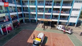 VIDEO: Rumah Hancur Dibom Israel, Warga Tinggal di Sekolah