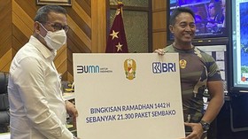 BRI Apresiasi Dedikasi TNI Dukung Penanganan Covid-19