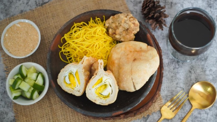 Traditional food from palembang south Sumatera indonesia, called pempek use tenggiri fish for main ingredient very tasty Focus in selective spot