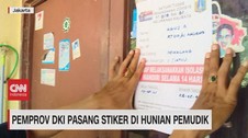 VIDEO: Pemprov DKI Pasang Stiker di Hunian Pemudik