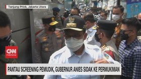 VIDEO: Pantau Screening Pemudik, Anies Sidak ke Pemukiman
