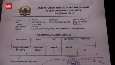 Hasil Antigen Palsu Di Bandara Semarang Berkop Rs Tni