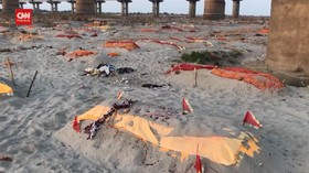 VIDEO: Sungai Gangga Dipenuhi Puluhan Mayat