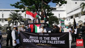 Aksi Bela Palestina di Surabaya Kritik Penolakan Resolusi PBB