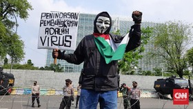 Massa Aksi Bela Palestina di Makassar Galang Dana Warga