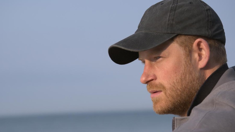 In this image provided by Apple, Prince Harry, Duke of Sussex, appears in a scene from 