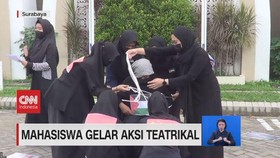 VIDEO: Mahasiswa Gelar Aksi Teatrikal untuk Palestina