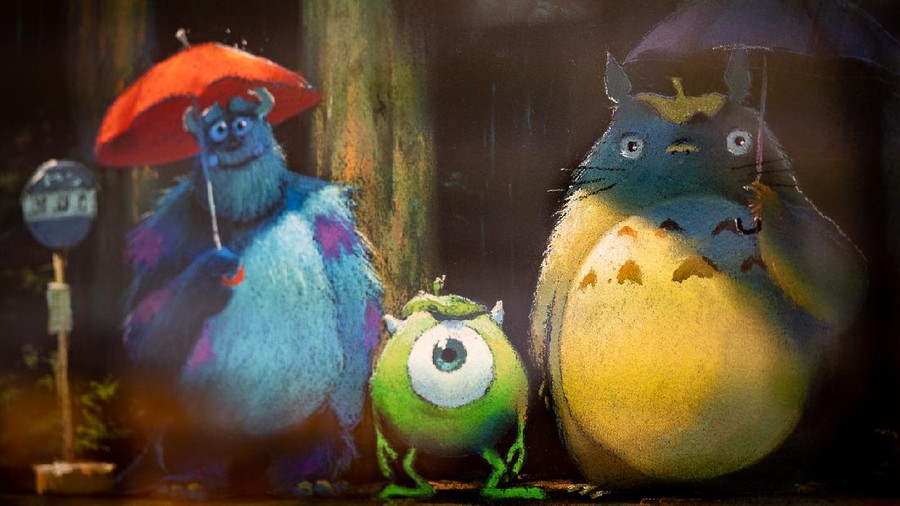 Monster Inc x My Neighbor Totoro