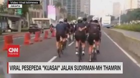 VIDEO: Viral Pesepeda 'Kuasai' Jalan Sudirman-MH. Thamrin