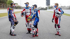 Dimas Ekky Latihan Bareng Pembalap Utama Pertamina Mandalika