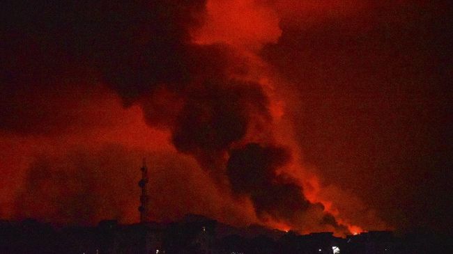 FOTO: Merah Letusan Gunung Nyiragongo Buyarkan Kongo