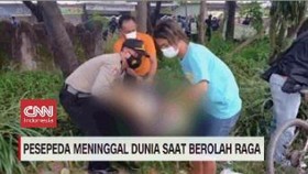 VIDEO: Pesepeda Meninggal Dunia Saat Berolah Raga