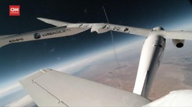 VIDEO: Uji Coba Ketiga, Virgin Galactic Tembus Atmosfer Bumi