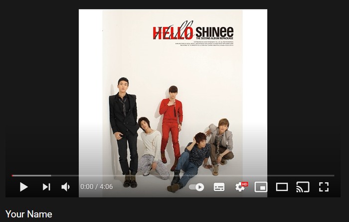 1. Your Name - 2nd Repackage Album 'Hello' (2010) / foto: youtube.com/shinee