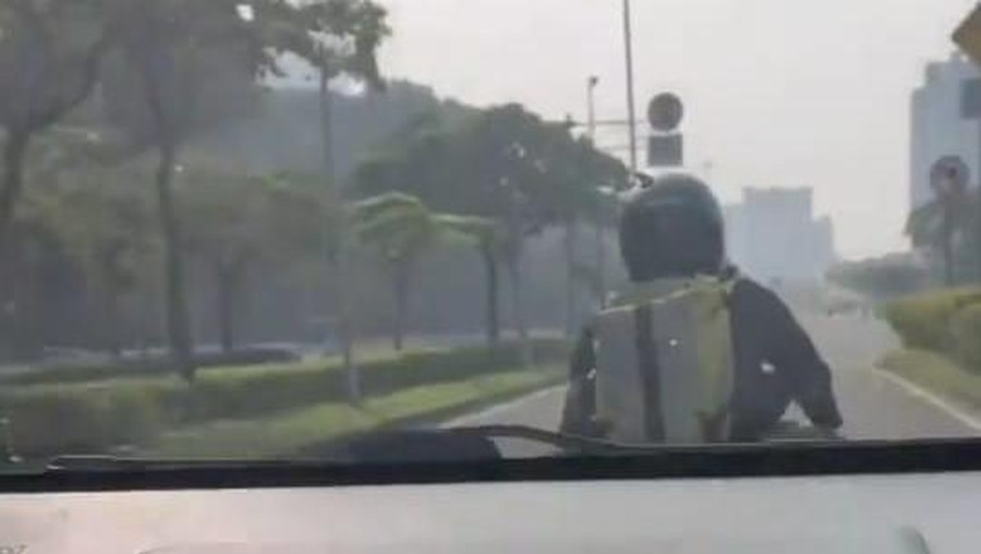 Aksi ASN bermobil mengejar begal payudara di Kemayoran.