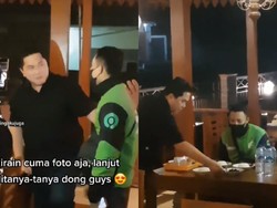 Kisah Driver Ojol tak Sengaja Bertemu Erick Thohir dan Ditraktir Makan Sate