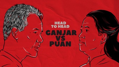 img-title INFOGRAFIS: Head to Head Ganjar vs Puan Versi Lembaga Survei