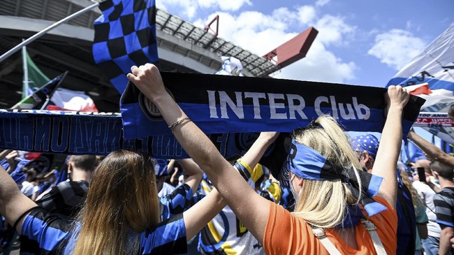 FOTO: Pesta Inter Milan Juara Liga Italia