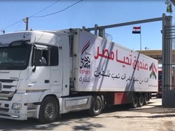Konvoi Ratusan Truk Pembawa Bantuan Asal Mesir Masuki Gaza