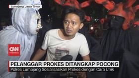 VIDEO: Pelanggar Prokes Ditangkap Pocong