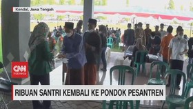 VIDEO: Ribuan Santri Kembali ke Pondok Pesantren