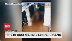 VIDEO: Heboh Aksi Maling Tanpa Busana