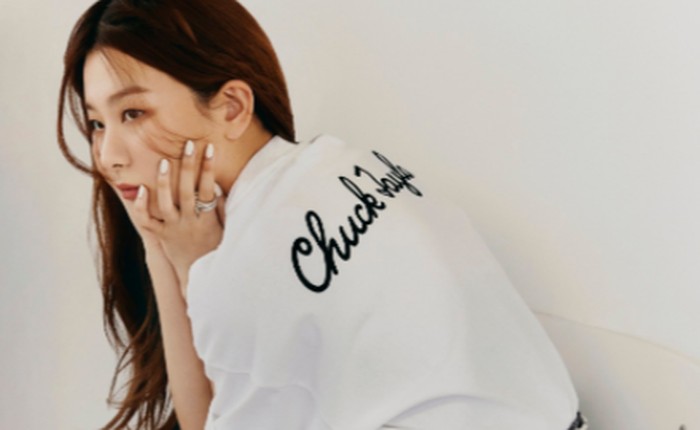 Break Down The Wall dikhususkan untuk generasi muda. Dimana jiwa mereka ingin bebas dalam menyalurkan kreativitas. Converse merasa Seulgi cocok dengan konsep ini / foto: twitter.com/RVsmtown