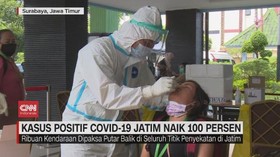 VIDEO: Kasus Positif Covid-19 Jatim Naik 100 Persen