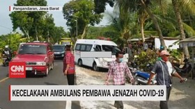 VIDEO: Kecelakaan Ambulans Pembawa Jenazah Covid-19