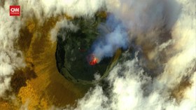 VIDEO: Kondisi Kawah Gunung Kongo Sebelum dan Sesudah Erupsi