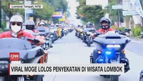 VIDEO: Viral Moge Lolos Penyekatan di Wisata Lombok