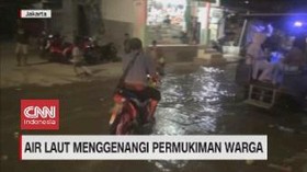 VIDEO: Air Laut Menggenangi Permukiman Warga