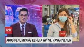 VIDEO: Arus Penumpang Kereta Api St. Pasar Senen