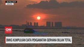 VIDEO: BMKG Kumpulkan Data Pengamatan Gerhana Bulan Total