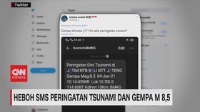 VIDEO: Warganet Kaget Terima SMS Peringatan Gempa & Tsunami