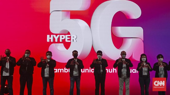 Telkomsel meluncurkan jaringan internet 5G atau generasi 5 perdana di Indonesia Kamis, (27/5).