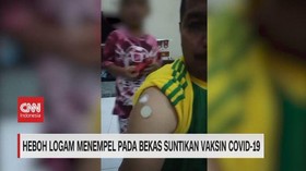 VIDEO: Heboh Logam Menempel Pada Bekas Suntikan Vaksin Covid