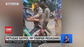VIDEO: Petugas Satpol PP Tampar Pedagang
