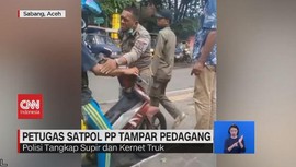 VIDEO: Petugas Satpol PP Tampar Pedagang