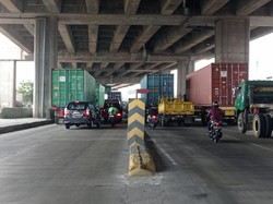 Dulu Rusak, Rambu Pembatas Jalan di Cilincing Telah Diperbaiki