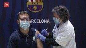 VIDEO: Stadion Camp Nou Menjadi Lokasi Vaksinasi Massal