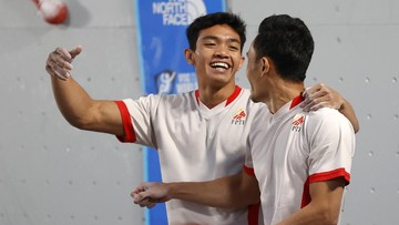 Berita Olahraga Terkini CNN Sport : Kiromal Katibin Juara Piala Dunia Panjat Tebing di Amerika Serikat