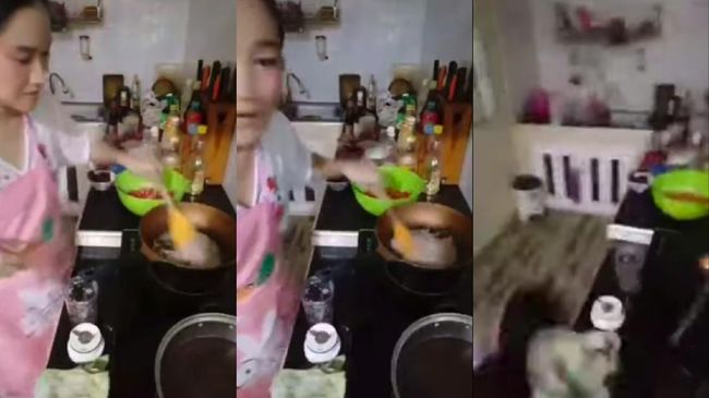 Moments Thai Influencer Dies in Kitchen While Live