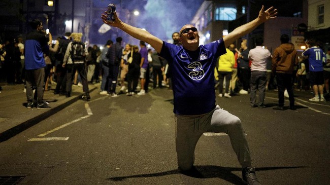 FOTO: London Berpesta Usai Chelsea Juara Liga Champions