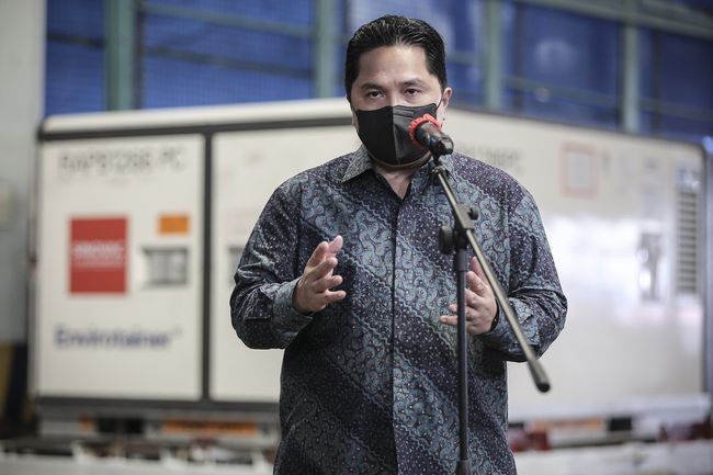 Erick Thohir Minta Dana Csr Bumn Bantu Korban Covid 19<script async src=