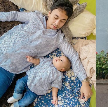 7 Pasangan Artis Bapak & Anak Saat Pakai Baju Kembar, Lucu Banget!